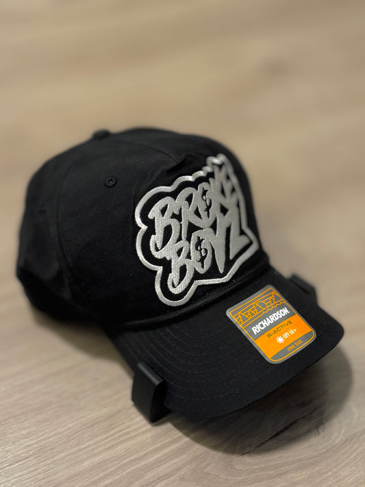 Broke Boyz Golfer Snapback – Black & White